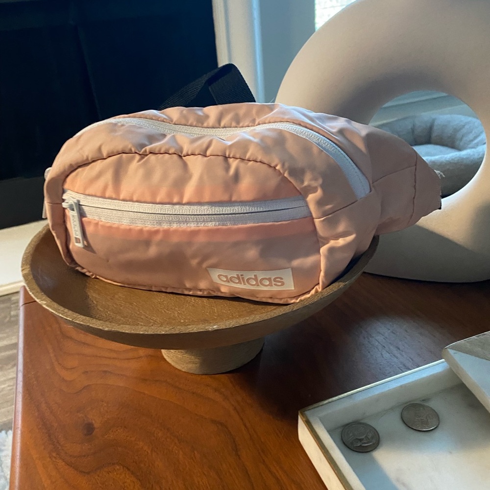 Pink adidas fanny pack